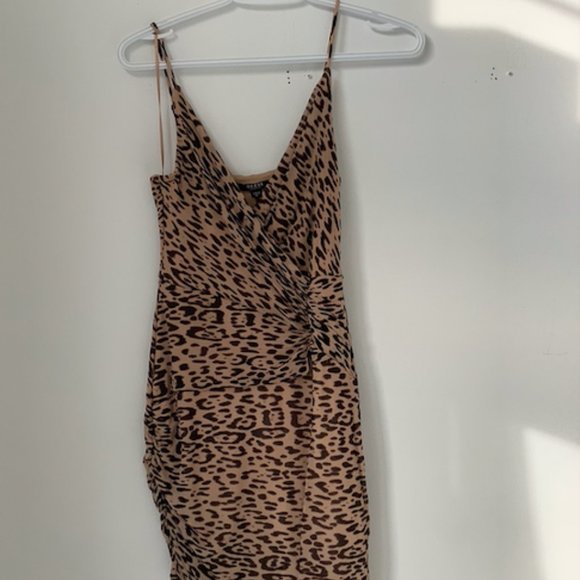 GUESS Chetah Print Bodycon Dress - Picture 1 of 2